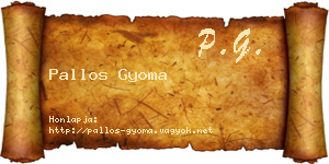Pallos Gyoma névjegykártya